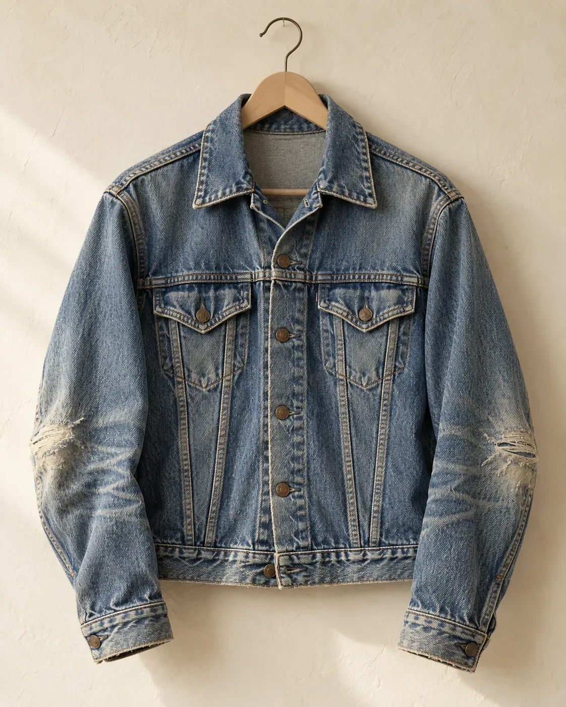 TEST ONLY: denim jacket, front view